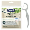 thumbnail image 2 of Oral-B Eco Dental Floss Picks, Sustainable, Mint, 75 Picks, 2 of 11