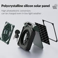 thumbnail image 7 of Solar Camping fan, 10000mAh Camping Fan with Solar Panel, LED Light, 4 Speeds 3 Timers Pivot 90° , USB Rechargeable Solar Powered Fan for Camping, Fishing, Travel, 7 of 7