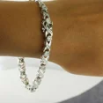 thumbnail image 3 of White Moissanite Tennis Bracelet 6.30 CT Round Cut 14k White Gold Plated, 3 of 5
