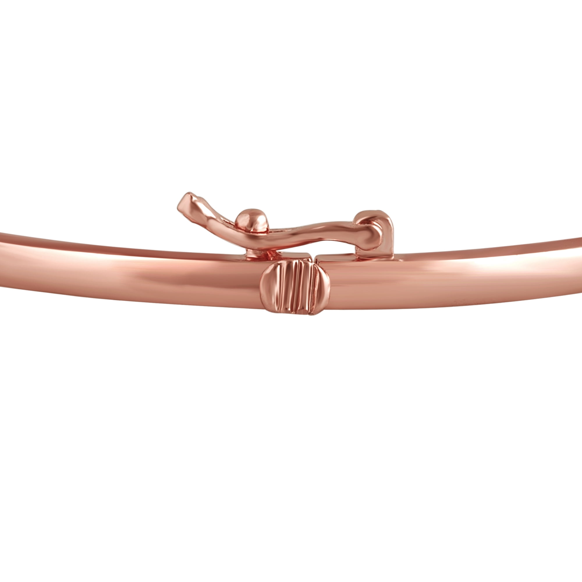 Arista Diamond Accent Silvertone and 14K Gold over Brass Fashion 3-Bangle Set.