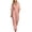 Pink, variant on Womens Wrap V Neck Rolled Cuff 3/4 Sleeve Jumpsuit High Waist Wide Leg Full Length Vacation Romper