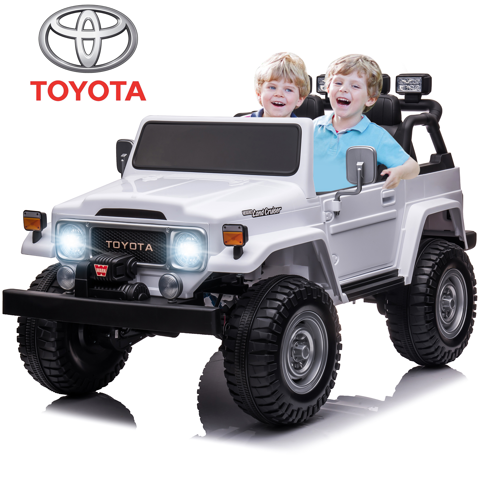iRerts 24v Ride on Truck with Remote Control, Toyota FJ40 Ride on Car 2