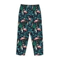 thumbnail image 5 of Xecao Flamingos And Birds Women's Straight Lounge Pajama Pants: The Epitome of Relaxed Sleepwear, 5 of 9