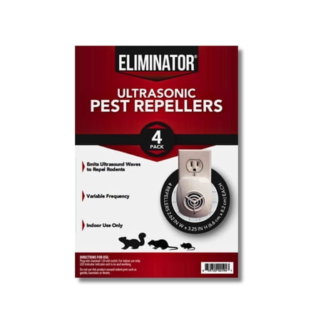 Ultrasonic Pest Repeller 4-Pack – Indoor Electronic Insect & Rodent Control for Home, Kitchen, Office