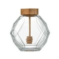 thumbnail image 2 of Pot en Verre de Forme Hexagonale avec Récipient de Stockage en Verre Résistant à la Chaleur Pot en Verre avec Couvercle et Couvercle pour la Cuisine à la Maison, 2 of 6