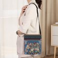 thumbnail image 7 of Hfppkn Elephant Embroidered Boho Hobo Crossbody Bag, Vintage Ethnic Shoulder Purse for Women Travel Use 20x23x4cm, 7 of 7