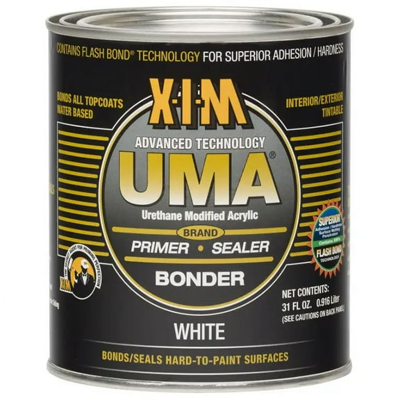4-Pack of 1 qt XIM 11052 White UMA Acrylic Bonder and Primer/Sealer