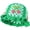 Cherry Green, variant on Crochet Bucket Hat for Women Handmade Floral Hat Portable Knitted Elastic Cute Beach Hat for Vacation Traveling