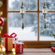 thumbnail image 5 of Metal Transparent Acrylic Pendant Hanging Necklace Christmas Tree Decorations Hanging Ornaments, 5 of 6