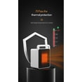 thumbnail image 6 of Portable Space Heater, 110V US Standard Desktop Heater with Thermostat, Tip-Over & Overheat Protection, Quiet 34dB For Office Bedroom Home, Energy Efficient Plastic Heater Fan, 6 of 8