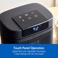 thumbnail image 3 of Better Homes & Gardens 1500W Digital Ceramic Heater with ALCI Plug, Black, 3 of 8