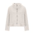 thumbnail image 4 of Veste pour Femmes, Chandail à Manches Longues Couleur Unie, Pulls pour Femmes, 4 of 6