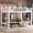 White, variant on Twin Size Metal Loft Bed with Easy Climbing Ladder and Guardrails, Space-Saving for Dorm Bedroom, White