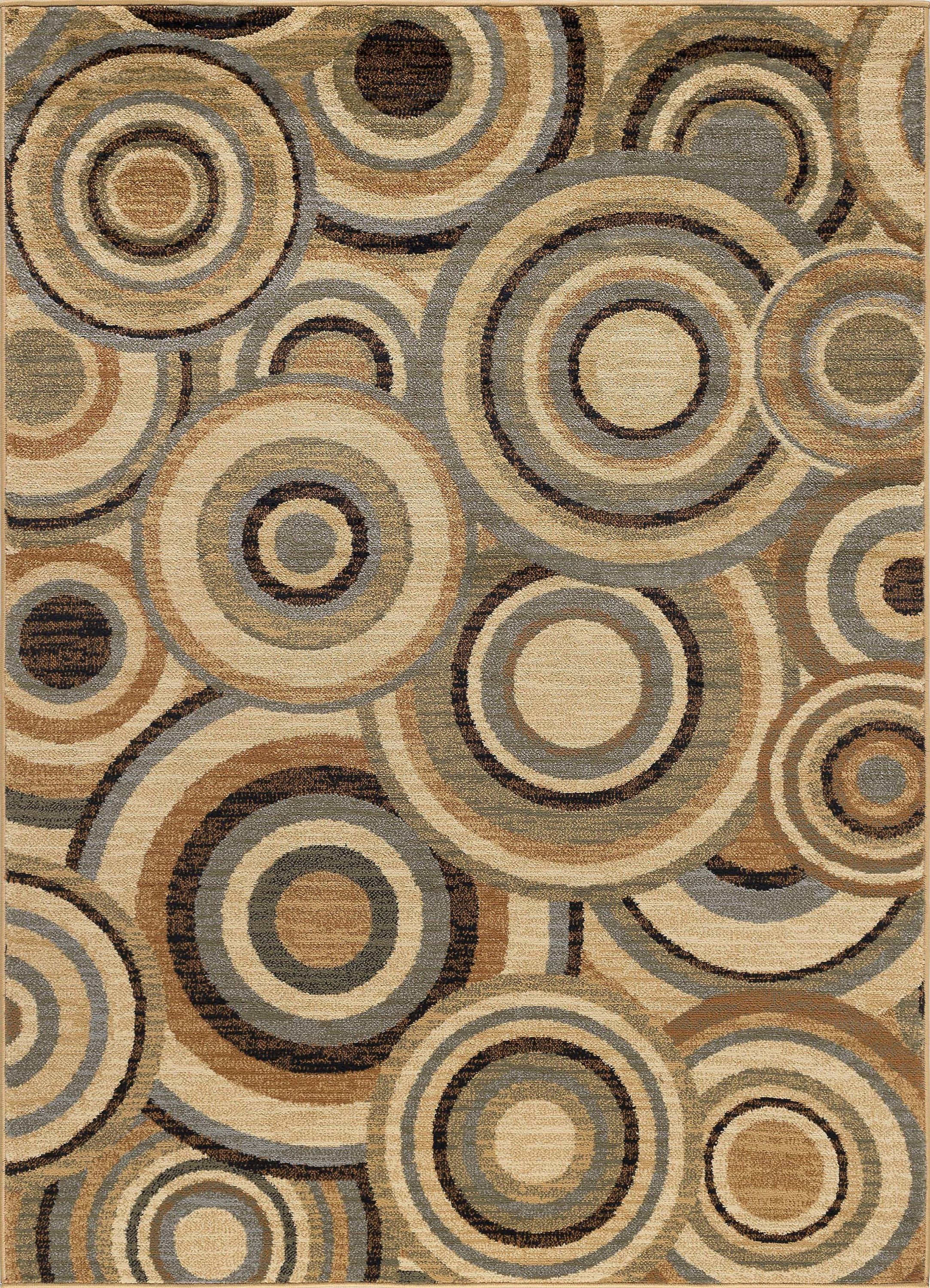 Elegance Contemporary 9' x 12.6' Multi-Color Polypropylene Indoor Area Rug