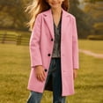 thumbnail image 6 of Breezora Girls Spring Coat Mid Length Trendy Fleece Lined Top Comfortable Wind Resistant Outerwear for School 150 Size Pink, 6 of 6