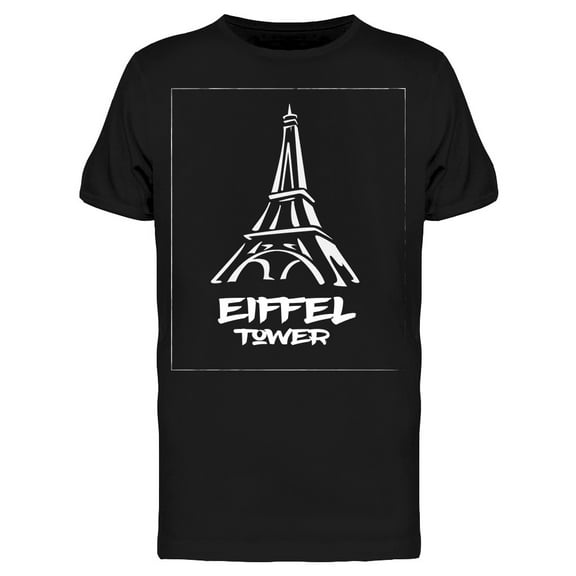 Design Sketch Eiffel Tower T-Shirt Men -Image by Shutterstock, Male Medium