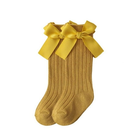 

Newborn Baby Knee High Socks For Girls Toddler Kids Bows Ruffle Anti Slip Spanish Winter Warm Infant Cute Sock with Grips