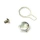 thumbnail image 4 of Carrete Baitcasting, placa de bloqueo, tuerca de manivela, piezas de repuesto, accesorios de aparejos, reparación DIY, mango de aleación de aluminio, Plata a la izquierda, 4 of 8