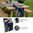 thumbnail image 5 of Blue Marble Table Runner - 48 Inch Long, Kitchen Dining Table Runner Dresser Scarves, Grey Gold Texture Vintage Farmhouse Art Farmhouse Decor for Coffee Tables Wedding Party Banquet, 5 of 8