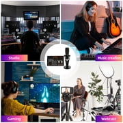 Podcast Equipment Bundle, Recording Studio Package Perfect for Recording, Broadcasting, Live Streaming, V10XPRO Voice Changer with Pro BM-800 Microphone