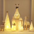 thumbnail image 2 of Mini muñeco de nieve de cerámica para decoración del hogar, adorno de Navidad, luces luminosas, regalo de Año Nuevo, 2 of 5