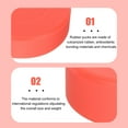 thumbnail image 4 of Ice Hockey Pucks 4Pcs Red PVC Anti Slip Texture Suitable for Beginners 7x2.8in, 4 of 8