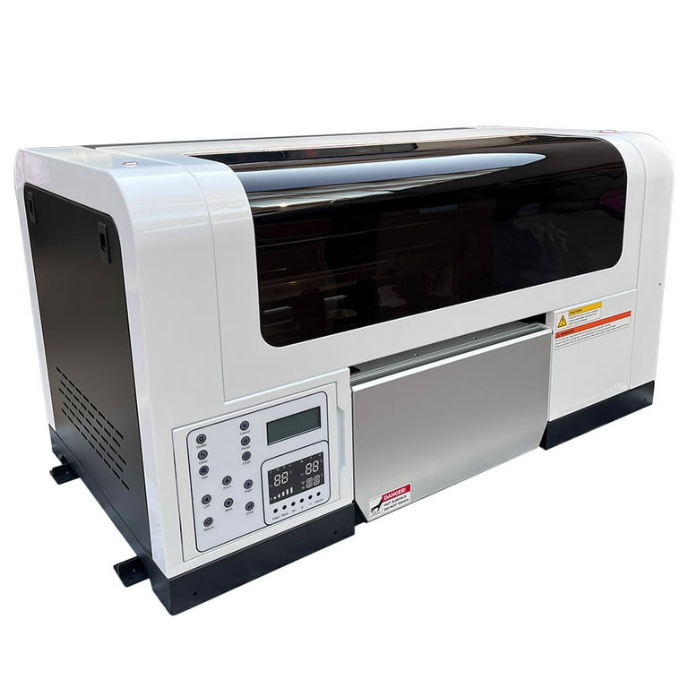 A3 DTF Printer Direct to Film Printer with Dual E-pson XP-600 Printheads + 13.4 inch Automatic TPU Adhesive DTF Powder Shaker and Dryer Unit+ Free