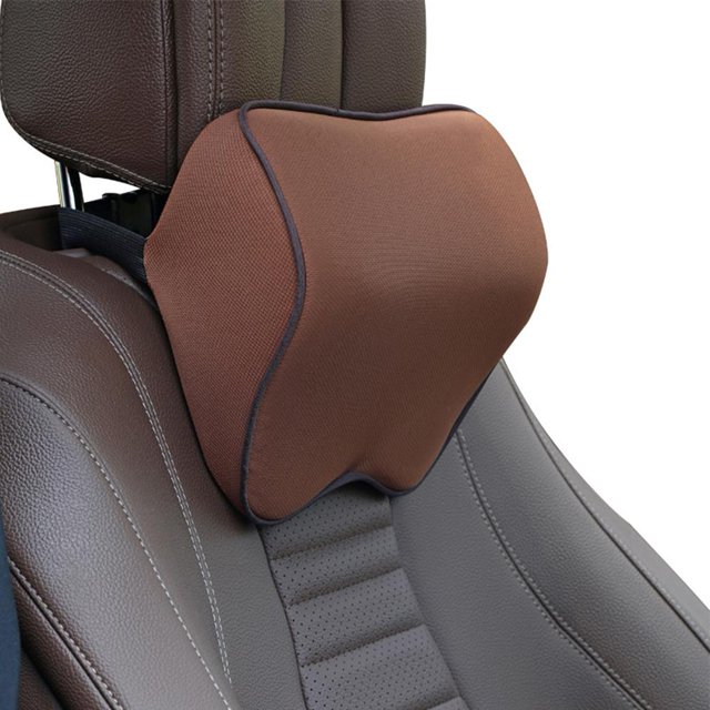 Cojín para la espalda del coche, almohada cómoda, accesorios para el interior del coche (marrón claro) Wdftyju Libre de BPA