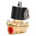 thumbnail image 1 of Válvula Solenoide eléctrica estructura de latón bobina de cobre 1 vía que fluye válvula solenoide normalmente cerrada de 2 puertos DC24V, 1 of 14