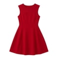 thumbnail image 4 of JIAYUE Women's Casual Dresses Flowy Summer Mini Crew Neck Sleeveless Elegant Solid Color Comfortable A-Line Versatile Dress For Daily Wear, 4 of 5