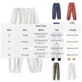 thumbnail image 2 of ZunFeo Womens Elastic Waistband Cotton Spandex Loose Fit Jogger Pants Breathable Casual Lounge Bottoms White,Size XL, 2 of 4