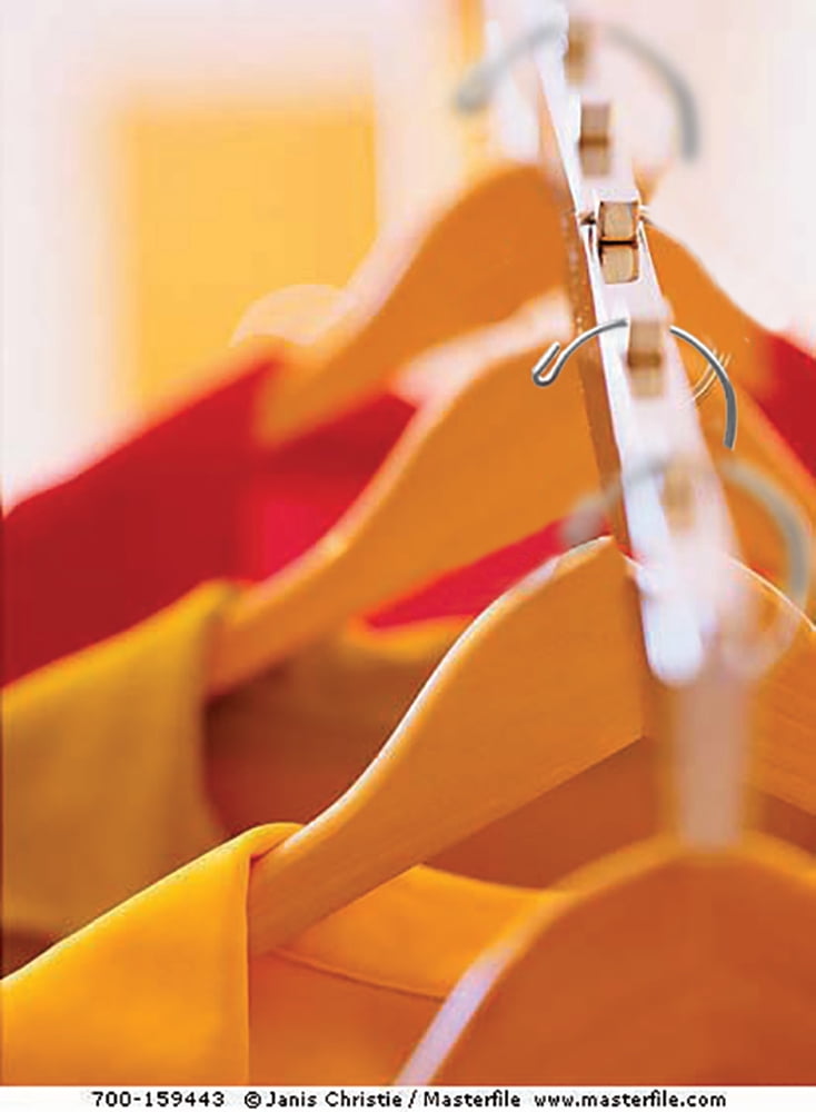 INTERNATIONAL HANGER Rubber Coated Natural Wood Top Hanger, 100 Pack