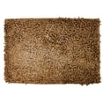 thumbnail image 5 of DaDa Bedding Coffee Brown Shaggy Soft Chenille Noodle Carpet Rug Bath Mat, 5 of 11
