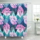 thumbnail image 1 of ABPHQTO Azul Floral Naturaleza Flores y hojas Monstera Acuarela Tropical Abstracto Playa Impermeable Baño Cortinas de ducha Set 165x180 cm ABPHQTO PKNMT66x72Shower-9789, 1 of 2