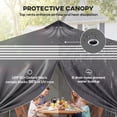 thumbnail image 4 of Outsunny 10 x 10 ft Pop Up Canopy Tent with 1-Button Push Setup, Dark Grey, 4 of 10