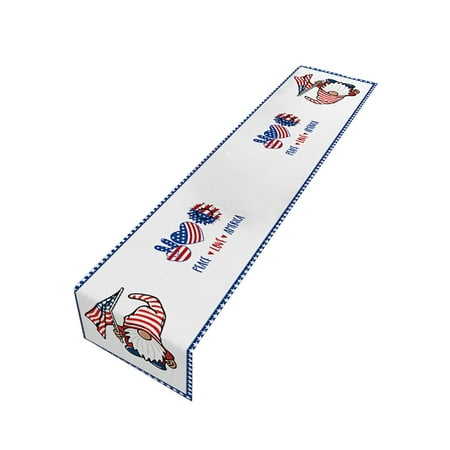 

wefuesd home decor american flag 4th july patriotic memorial day table runner independence day holiday kitchen table decoration indoor outdoor home party decoration desk decor party decorations