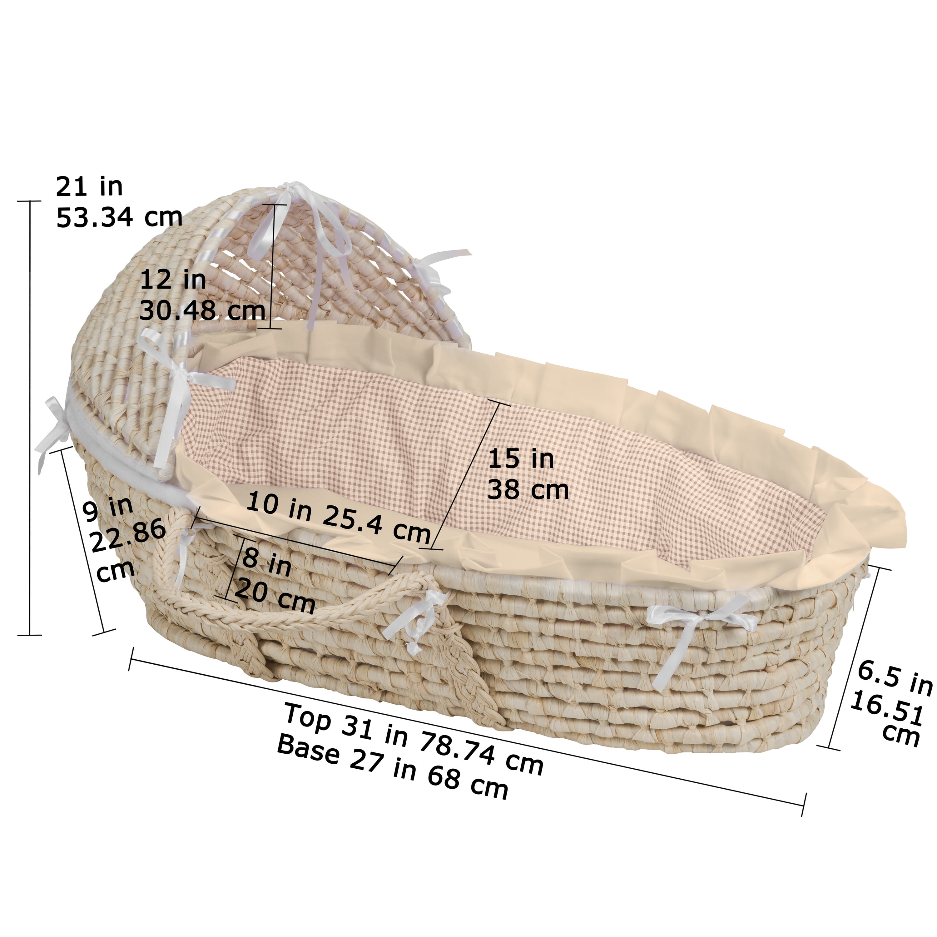 hooded moses basket