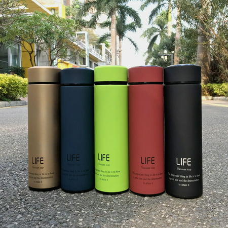 500ML/18Oz Portable Hot Stainless Steel Vacuum-Insulated Thermos leak-proof Insulated Container Coffee Tea Water Beverage Bottle Flasks Travel Mug 5