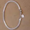 thumbnail image 6 of opvise Bracelet Thin Silver Plated Women Shining Bangle for Party, 6 of 8