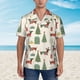 thumbnail image 2 of Balery Christmas Dachshund Dog Camisas hawaianas de manga corta para hombre, camisas playeras de corte holgado, camisas de vacaciones con botones,XX-Large, 2 of 7