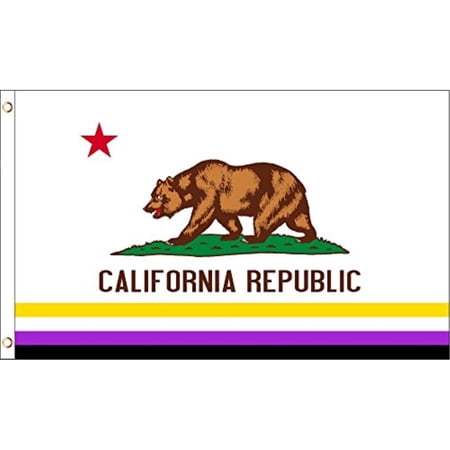 3x5 California Non-Binary Flag Gay Pride Gender Queer Gender Identity Banner New