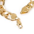 thumbnail image 4 of Pulsera Figaro 3x1 13mm Unisex 22cm Chapa de Oro 18K Ametrinaa MPCA0014-22, 4 of 5