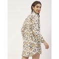thumbnail image 6 of Moomaya Printed Womens Collared Long Shirt, Button Down Casual Summer Shirt Dress, 6 of 8