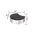 thumbnail image 4 of 3PC CT805-3 Coffee Table Set made with Stainless Steel & Mango Wood in Silver, 4 of 4
