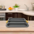 thumbnail image 4 of OULII Silicone Bread Loaf Pan: Non Stick Baguette Pan 3 Slot Flexible Bread Tray For Homemade Baking Bread Loaf, 4 of 7