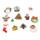 thumbnail image 3 of 12 piezas apliques de Navidad Sunnimix Santa Claus árbol de Navidad, 3 of 8