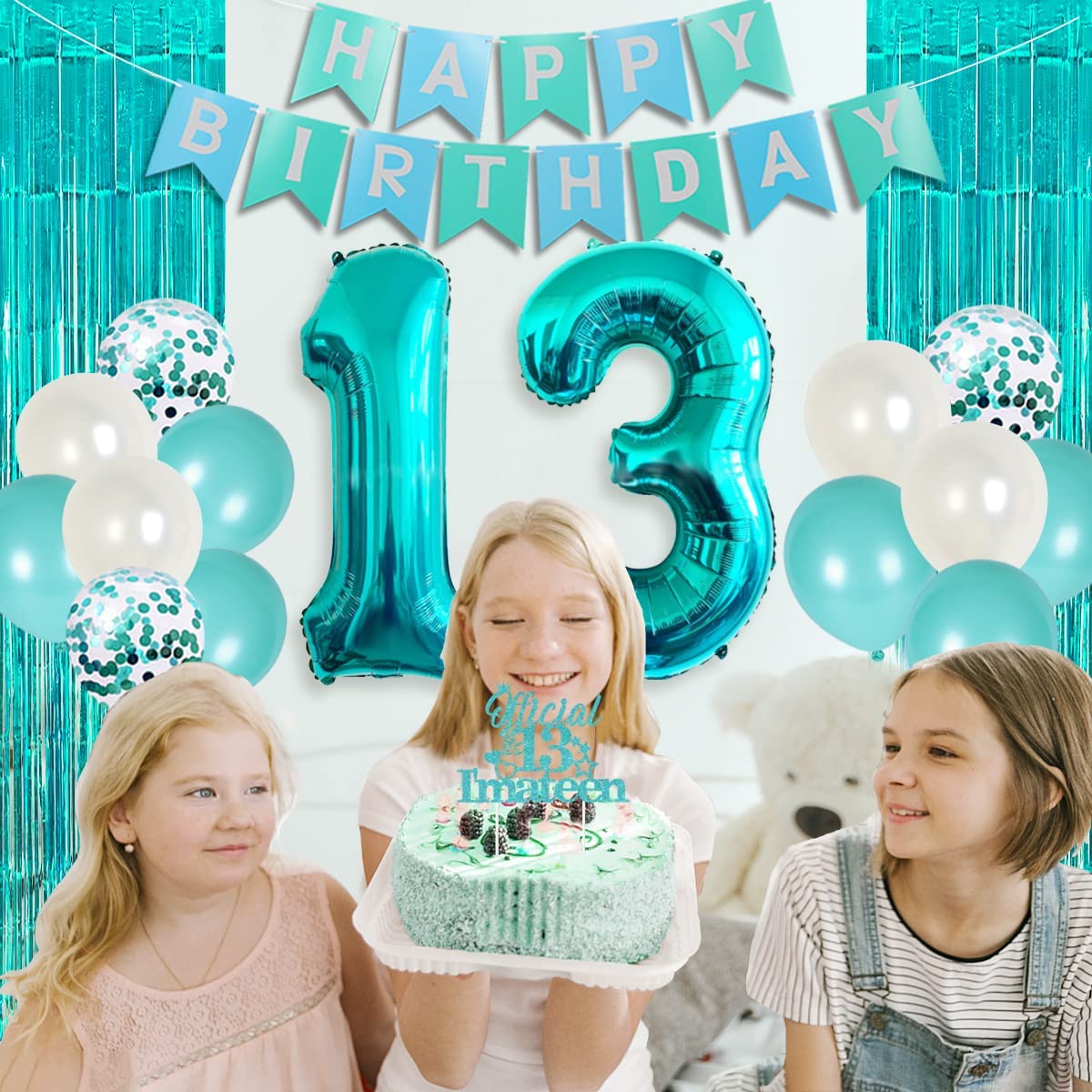 Couronne D'anniversaire 13 Ans Fille - Décoration Fête Anniversaire Adolescente - Écharpe Et Couronne Pour Célébrer Ses 13 Ans