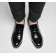 thumbnail image 3 of KAIYANG Zapatos casuales para hombres, zapatos de cuero, zapatos de punta puntiaguda (talla 38 negra) 45 negra, 3 of 5