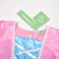thumbnail image 3 of EleFairy Girls Pink Polka Dot Princess Costume Dress Up Outfits with Hat (3T/100), 3 of 6
