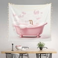 thumbnail image 2 of Pofeuu Cute Bathtub Print Wall Tapestry Decoration Wall Hanging Tapestry 60 x 51 Inch, 2 of 6